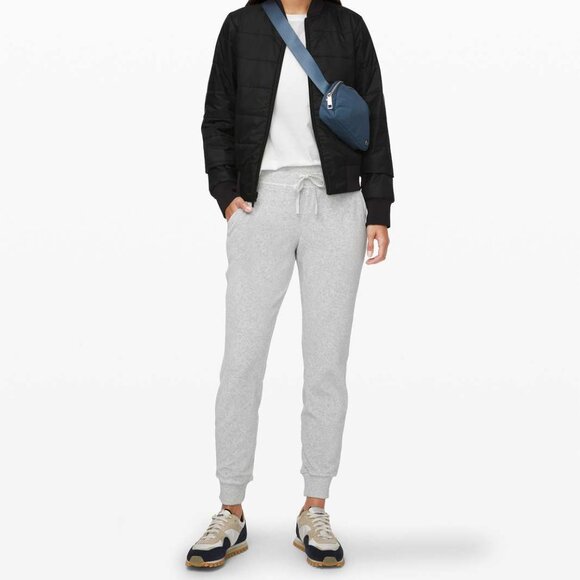 lululemon Warm Down Velour Jogger • Size 4 • Heathered Light Grey - Picture 8 of 8